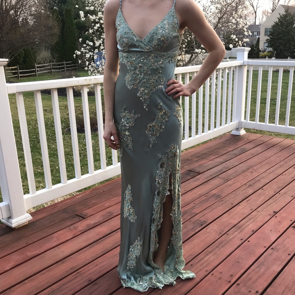 Seafoam Green prom dress